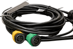 PRIZA MANTES instalație electrică remorcă cablaj 4,7 m mufă 7 PIN baionetă 2x 5 PIN + 2x 2 PIN