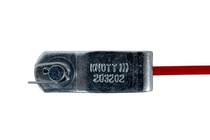 Frânghie de siguranță de urgență KNOTT cu cârlig de siguranță 1200 mm