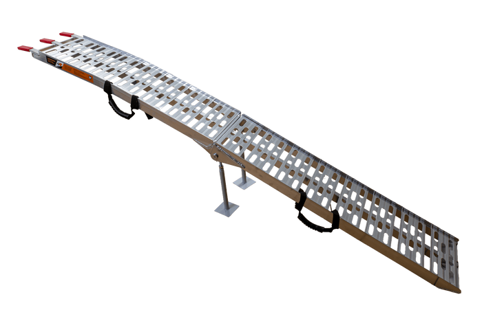 Rampă pliabilă UNITRAILER ALR003 din aluminiu pentru remorcă 221cm 340kg cu centură și suport