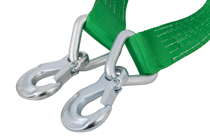 Frânghie de remorcare cu cârlige HILLS 5m/60mm/6t verde
