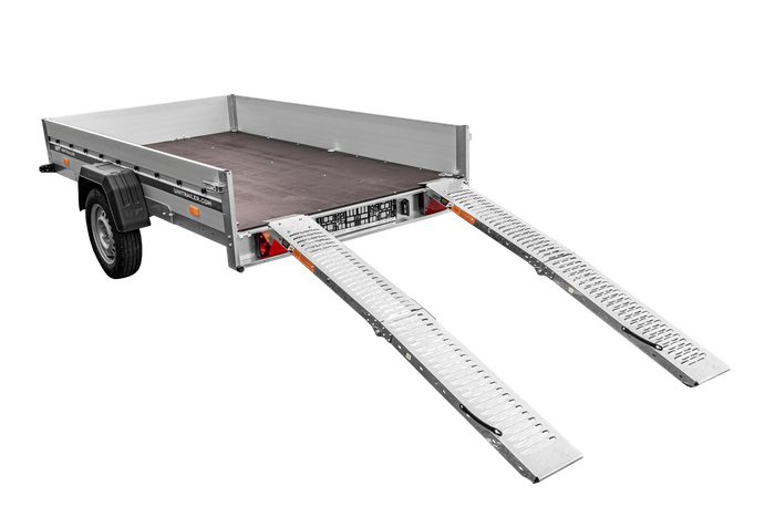 Rampe pliabile UNITRAILER ALR004B din oțel pentru remorci 190 cm 400 kg set de 2