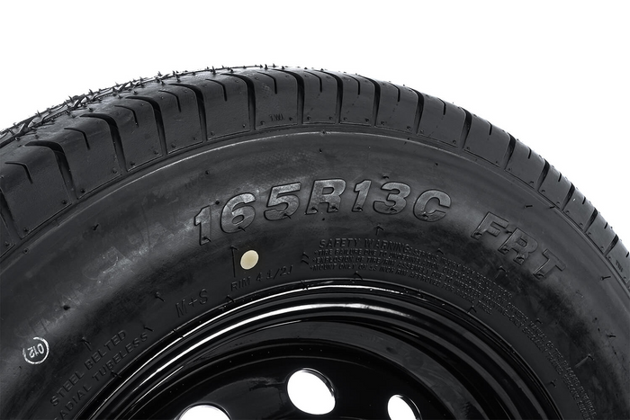 Roata remorca ranforsata LINGLONG TIRE 165/80 R13C 96/94N JANTĂ UNITRAILER neagră 4.5Jx13"H2 5x112 ET:30