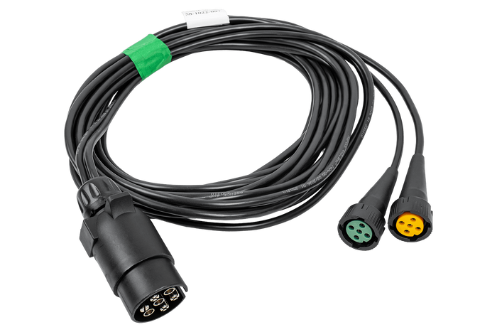 ASPÖCK 58-1022-087 instalație electrică remorcă cablaj 4,5 m mufă 7PIN baionetă 2x5PIN