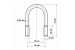 Clemă ovală DROMET tip B M10 23×76mm