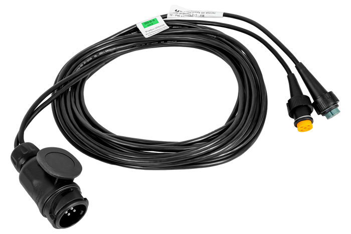Instalație electrică ASPÖCK, cablaj remorcă, 5m, ștecher cu 13 pini, 2x baionete cu 5 pini