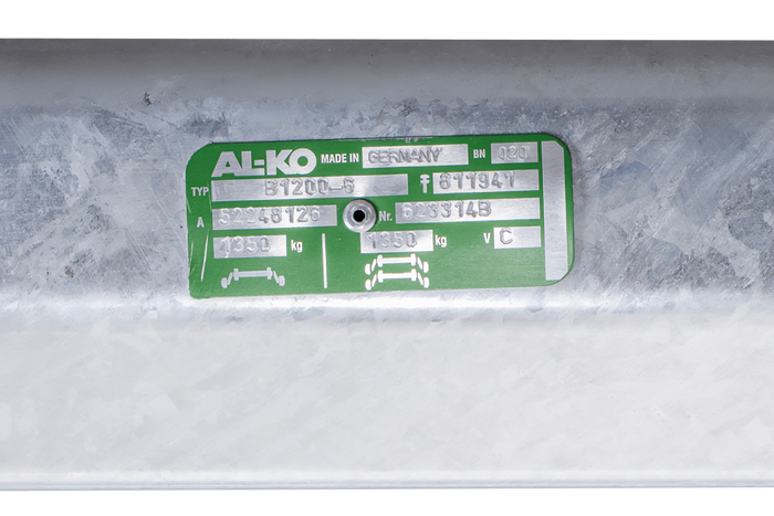 Axa franata AL-KO COMPACT pentru remorca / remorca 1350kg 800mm 1250mm 5x112