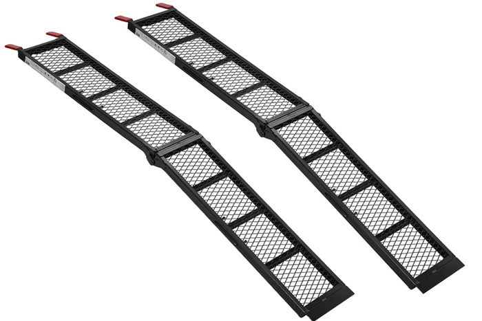 Rampe pliabile ProPlus 390094 din oțel pentru remorci, 203 cm, 680 kg, set de 2