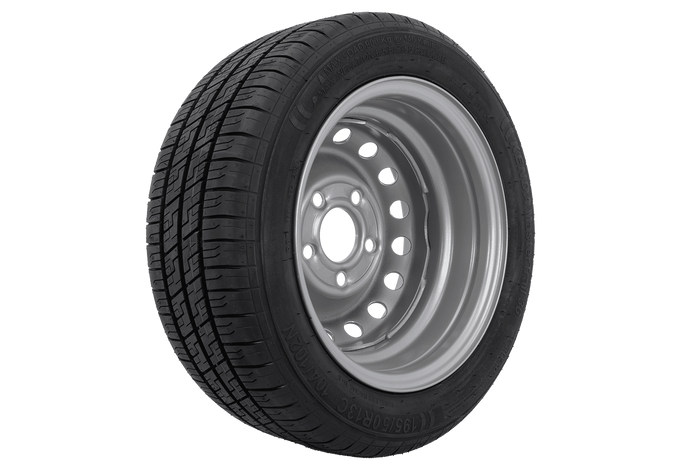 Roata ranforsata pentru remorca ANVELOPĂ KENDA 195/50 R13C 104/102N JANTĂ KENDA 6Jx13"H2 5x112 ET:30