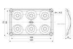 Lampă auto interioară neagră cu LED 990lm HORPOL LWD2154/CZ