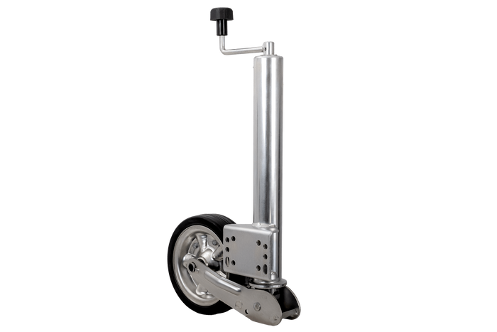 Roată jockey ranforsată KNOTT ATK60 cu mâner 350 kg 60 mm 785-1020 mm