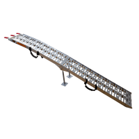 Rampă pliabilă UNITRAILER ALR003 din aluminiu pentru remorcă 221cm 340kg cu centură și suport