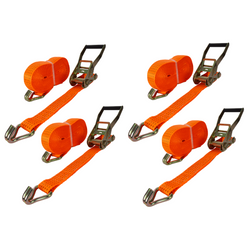 Set de patru benzi de transport UNITRAILER 12m/50mm/5t portocalii cu tensionator