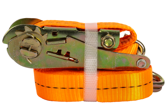 Set de patru benzi de transport UNITRAILER 6m/25mm/1t portocalii cu tensionator