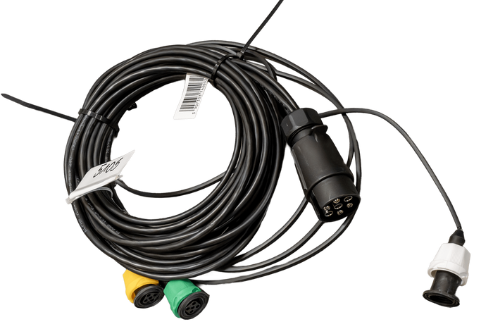 PRIZA MANTES instalație electrică remorcă cablaj 4,7 m mufă 7 PIN baionetă 2x 5 PIN + 2x 2 PIN